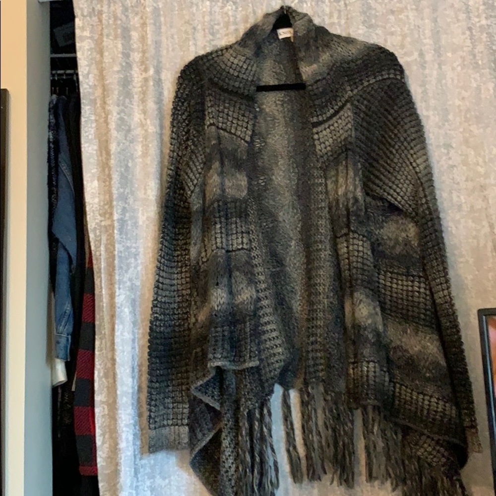 Grey knit sweater